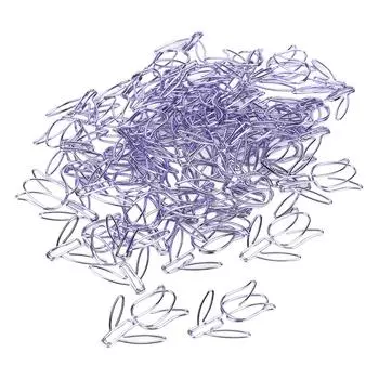 50 шт. скрепок для бумаги, симпатичный дизайн, металлические, широко используемые, цветочные скрепки для бумаги, нет