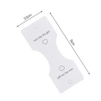 50 шт. сложенные пополам карточки для аксессуаров для волос картонные этикетки для показа карточек веревка для волос упаковочная карточка подвесная бирка картонная этикетка 50pcs