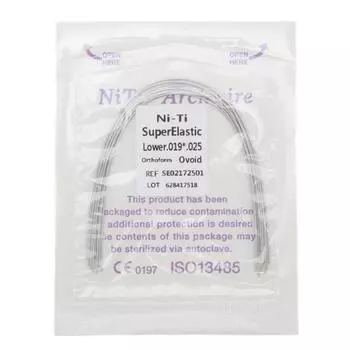 50 шт., сменный аксессуар для прямоугольной дуги, 0,019 х 0,025 дюйма, нижняя часть Lower