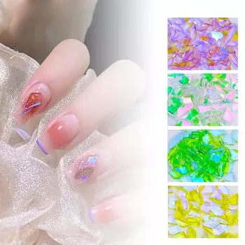 50 шт. смешанных стеклянных кристаллов, гибридных бриллиантовых стразов, украшения для ногтей, капли, ромбы, плоские камни, 3D-драгоценные камни шампанского