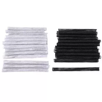 50 шт. спиральная катушка диаметром 19 мм, 48 петель, 4:1 Шаг 170 Вместимость листов Переплетный корешок White