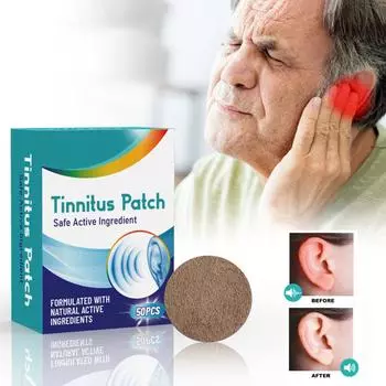 50 шт. Средство от звона в ушах, пластыри от звона в ушах, натуральные травяные пластыри от звона в ушах синий