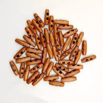 50 шт. старинные деревянные пуговицы колонна с двумя отверстиями шитье поделки для скрапбукинга подарок