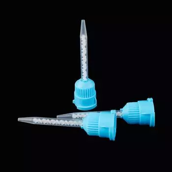 50 шт., стоматологическая силиконовая резина, конвейерная смесительная головка, одноразовая смесительная головка