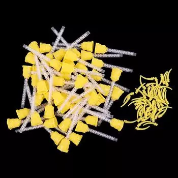 50 шт. Стоматологические смесительные наконечники Слепочные материалы Лабораторные Съемные протезы Лабораторные Цветные тубы Одноразовые Силиконовый каучук