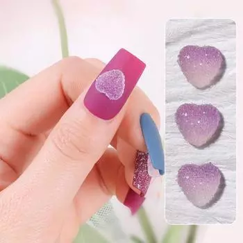 50 шт. Стразы для ногтей с 3D-эффектом, многофункциональные подвески в виде сердечек, нежная любовь, маникюрный салон, ручная работа своими руками