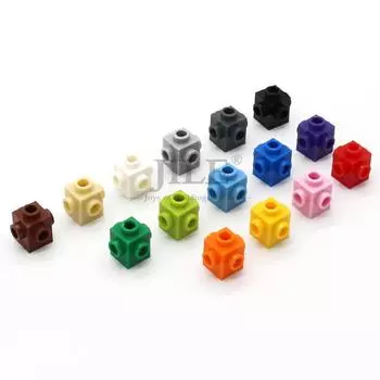 50 шт. строительных блоков 4733 кирпич модифицированный 1x1 с шипами на 4 сторонах DIY образовательные кирпичи оптом игрушки совместимы с крупным брендом
