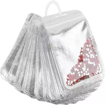 50 шт. Сумка для хранения алмазных бусин Инструмент для хранения швейных принадлежностей Многоразовый герметичный пакет с 1 кольцом One Size