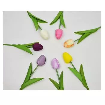 50 шт. свадебное банкетное мыло тюльпан искусственные цветы голова поддельные подарок на день святого валентина украшение дома фуксия