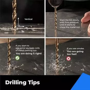 50 шт. сверл по металлу Cobalt M35 HSS, набор спиральных сверл из быстрорежущей стали, высококачественный ручной инструмент 1 мм 1,5 мм 2 мм 2,5 мм 3 мм