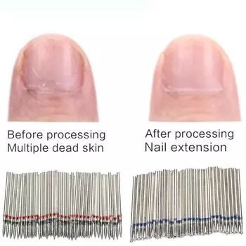 50 шт. сверла для кутикулы сверла для кутикулы для ногтей алмазные сверла для ногтей электрическая пилочка для ногтей машинка для педикюра инструмент LA1