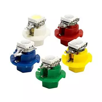 50 шт. T5 B8.4D 5050 1SMD светодиодные индикаторные лампы для приборной панели
