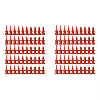 50 шт., тренировочные мячи для гольфа, пластиковые футболки для гольфа с замком для ватина (Красный 30мм)