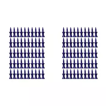 50 шт., тренировочные мячи для гольфа, пластиковые футболки для гольфа с замком для ватина (Синий 37MM)