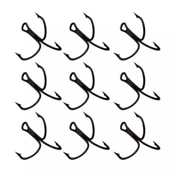 50 шт. тройной крючок для рыбалки, держатель для червячной приманки, инструменты для рыболовных снастей 8 серебряный