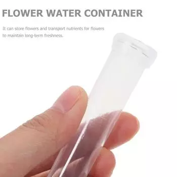 50 шт., трубка для хранения свежих цветов, 11 см, пластиковая трубка для питания растений, контейнер для хранения воды, упаковочные материалы для цветов