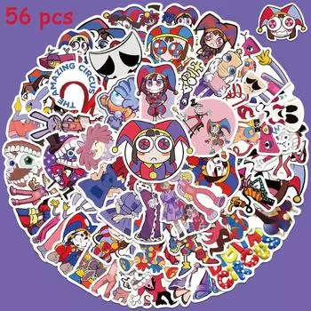 50 шт удивительные цифровые наклейки с героями мультфильмов, забавные граффити, наклейки для детей, ноутбука, багажа, скейтборда, скрапбука, наклейки кадет