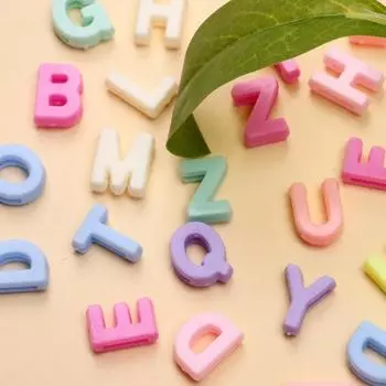 50 шт. ультра-большие модные акриловые бусины с буквами для украшения дома, подарочные аксессуары, браслет «сделай сам», ожерелье, брелок разноцветные