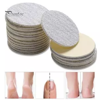 50 шт. универсальная простая в использовании долговечная бумага для шлифовки ног 25 мм диск для полировки маникюрной машины матовый лист для домашнего хозяйства 20mm B