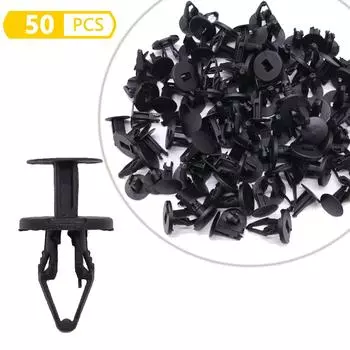 50 шт. Универсальный автомобильный крепеж для крыла Push-Type Rivet Fixed Clip Пластиковые удерживающие зажимы для Ford Buick Chevrolet Focus Mondeo
