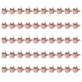 50 шт./упак. 6 мм пружинный зажим для топливной магистрали, силиконовые вакуумные хомуты для шланга