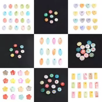 50 шт./упак. бусины из натуральных ракушек с отверстием, красочные ракушки, свободные бусины для изготовления ювелирных изделий, ожерелье, браслет, аксессуары 50Pcs/16x9mm