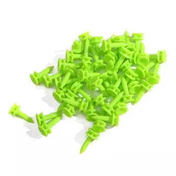 50 шт./упак. Гольф-ограничитель, гвоздики, мяч, гвоздики, уменьшающие трение, боковое вращение, точность, патт, совершенство, принадлежности для практики гольфа 25MM зелёный