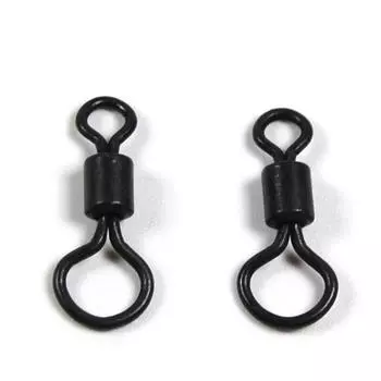 50 шт./упак. карповые рыболовные снасти HC вертлюжные матовые черные с большими глазами карповые снасти для вертолетной установки