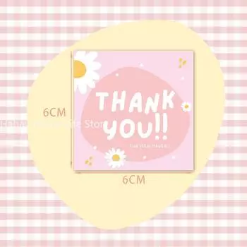 50 шт./упак. Мини-цветочные открытки с благодарностью для подарочной коробки, праздничные открытки, открытки для кондитерских изделий, цветочного магазина, малого бизнеса, декоративные открытки 1Bag 50PCS