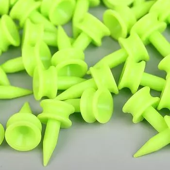 50 шт./упак. профессиональные тройники для гольфа 25 мм 0,98 дюйма, зеленые, аксессуары для гольфа, пластиковые тройники для гольфа, идеально подходящие для удара по мячу