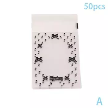 50 шт./упак. прозрачные чехлы для фотокарточек, самоклеящиеся чехлы для карточек Idol, пакет для упаковки фотографий, самозапечатывающийся пакет, подарочный протектор для маленьких карточек A 50pcs