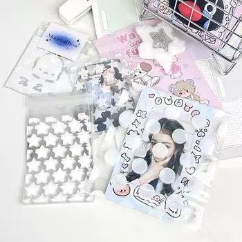 50 шт./упак. прозрачный самоклеящийся пакет Opp со звездами Kpop Idol для фотокарточек защитный мешок для хранения чехлы для фотокарточек