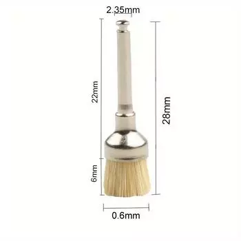 50 шт./упак. Стоматологическая полировальная щетка-чаша Щетка из конского волоса Обеззараживающий полировальный инструмент Низкоскоростной угловой наконечник полировальный инструмент