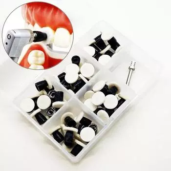 50 шт./упаковка стоматологических композитных полировальных дисков, пропитанный пастой, финишная оправка из композитного материала, высокоглянцевая полировка черного цвета 1 box white