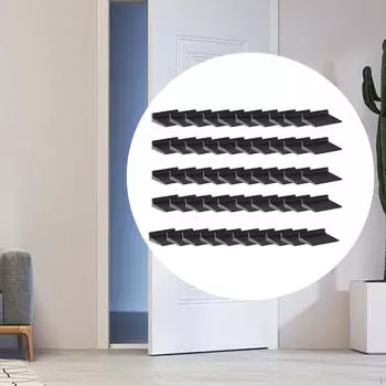 50 шт. Уплотнители для углов дверей, резиновые уплотнительные полосы, пенопластовые оконные полосы, уплотнитель для зазоров, рамы косяка чёрный