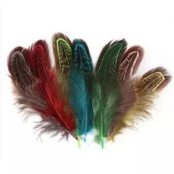 50 шт. ювелирные изделия аксессуары 4-8 см натуральные перья материалы ручной работы DIY ремесло шитье украшения одежда сумки ремесла озеро синий
