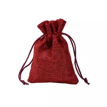 50 шт. Винтажный стиль Мешок из мешковины Мешок из натурального льна Ювелирные изделия Аксессуары Дорожный Мешок Для Хранения Мини Упаковочные Мешки Подарочные Мешочки