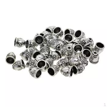 50 шт. Винтажный узорчатый шнур с кисточками, заглушки для бусин, заглушки, фиксаторы, фурнитура для изготовления ювелирных изделий