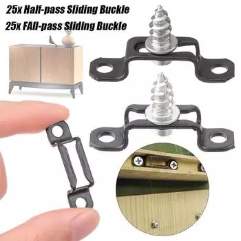 50 шт. в комплекте, невидимый разъем «два в одном», винтовая застежка, скрытый ламинатный шкаф, сборка мебели, комбинированная мебель A