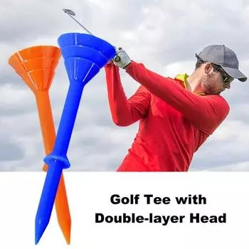 50 шт. в упаковке, двухслойные пластиковые клюшки для гольфа с низким трением и сопротивлением, аксессуары для гольфа A