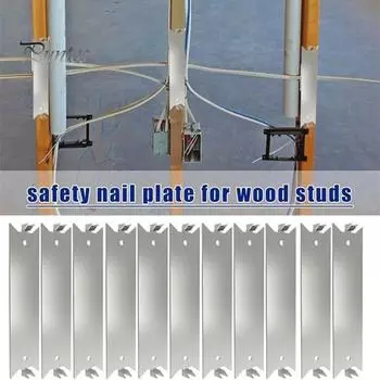 50 шт. в упаковке гвоздевые пластины стальные защитные пластины кабельные защитные пластины щиток для защиты от гвоздей щиток для деревянных стоек 50pcs