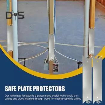 50 шт. в упаковке гвоздевые пластины стальные защитные пластины кабельные защитные пластины щиток для защиты от гвоздей щиток для деревянных стоек 50pcs