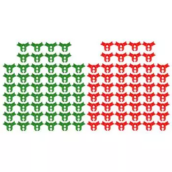 50 шт. в упаковке, зажимы для садовых растений, 90-градусные зажимы для тренировки растений, гибочные зажимы для изгиба стебля растения, изменение направления роста 50 in red