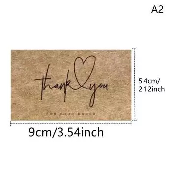 50 шт. винтажных крафт-бумажных открыток с благодарностью, поздравительные открытки на День учителя и День матери, чтобы выразить благодарность