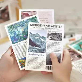 50 шт. винтажный материал INS, бумажный планировщик, канцелярские товары «сделай сам», фоновая бумага, декоративная бумага для скрапбукинга, ненужные принадлежности для журналов