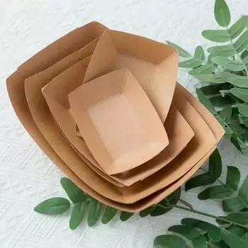 50 шт. водонепроницаемые держатели для закусок в форме лодки, маслостойкие контейнеры для хот-догов, одноразовые подносы для еды, тако 11.7x9.2x2.8cm