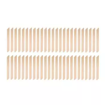 50 шт. восковых шпателей, аппликаторов, деревянных палочек для восковой депиляции, инструментов для удаления волос на ногах, руках и лице