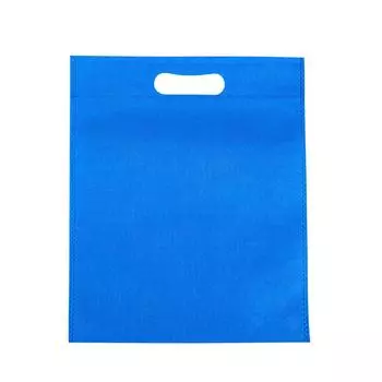 50 шт. вырубных нетканых пакетов, экологически чистые сумки-тоут с плоским верхом, нетканые пакеты для одежды, синие 25x35cm / 9.8x13.8in синий