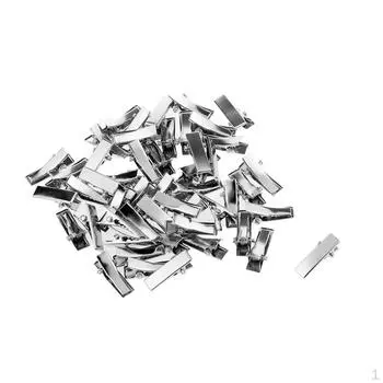 50 шт., заколка для волос из кожи аллигатора, плоская заколка для кукол, головной убор, банты, сделай сам