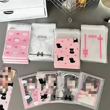 50 шт. Защитные чехлы для фотокарт Kpop Idol, защитные чехлы для фотокарт, подарочная упаковка для конфет, печенья